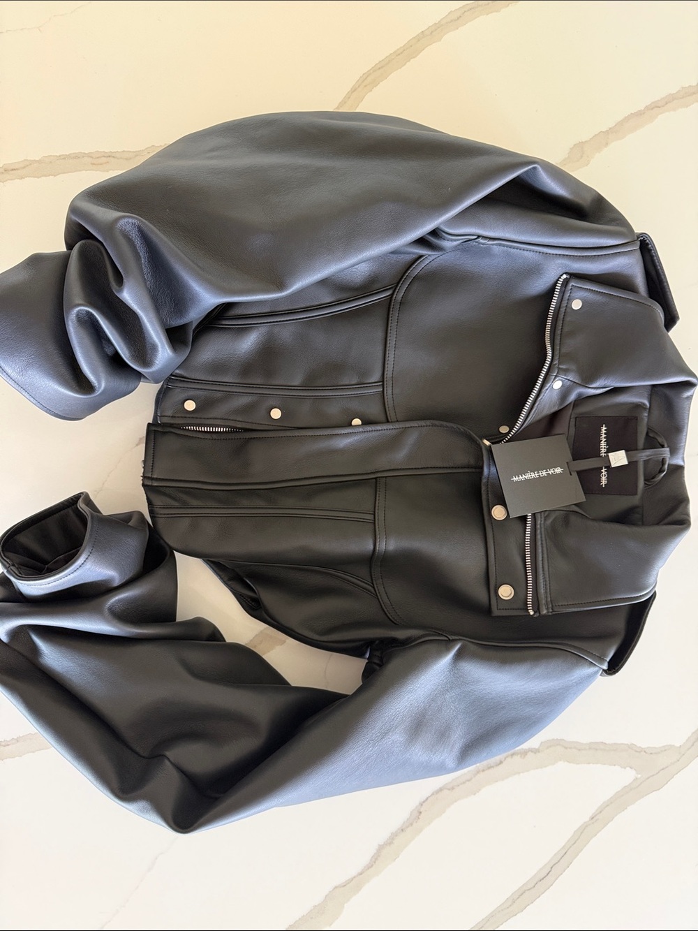 Maniere De Voir Black Solange Corset Jacket - Picture 3 of 4